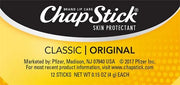 ChapStick Classic Original Lip Balm Tube,