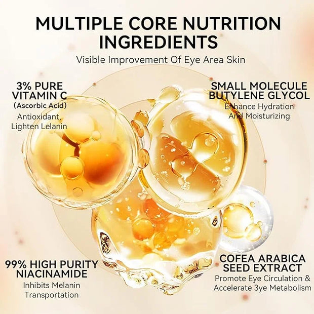 LANBENA Vitamin C Under Eye Patches for Dark Circles and Puffy Eyes, Cooling Eye Masks for Eye Bags, Fine Lines & Wrinkles...