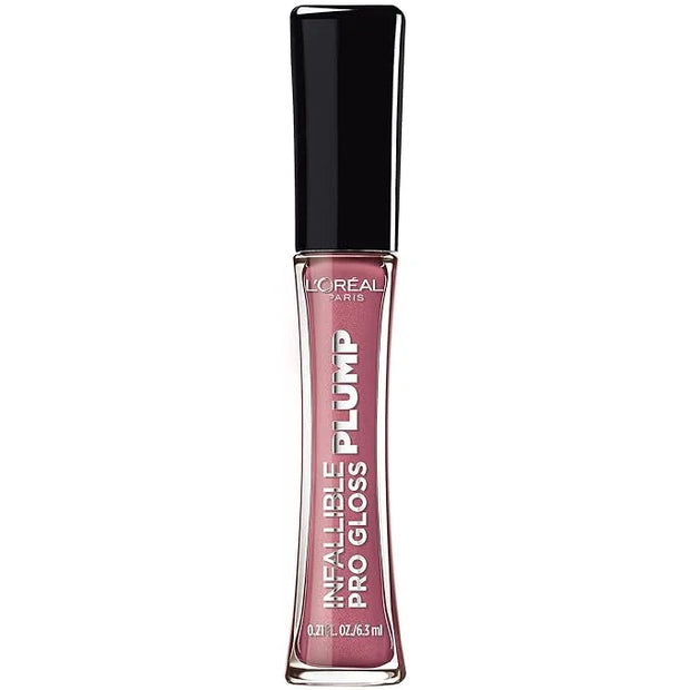 L'Oreal Paris Infallible Pro Gloss Plump Lip Gloss with Hyaluronic Acid, Long Lasting Plumping Shine, Lips Look Instantly ...