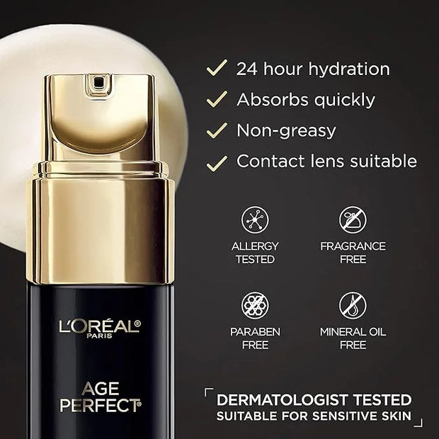 L'Oreal Paris Age Perfect Anti-Aging Under Eye Cream, Vitamin E, Antioxidants, Reduces Dark Circles, Puffiness, Age Perfec...
