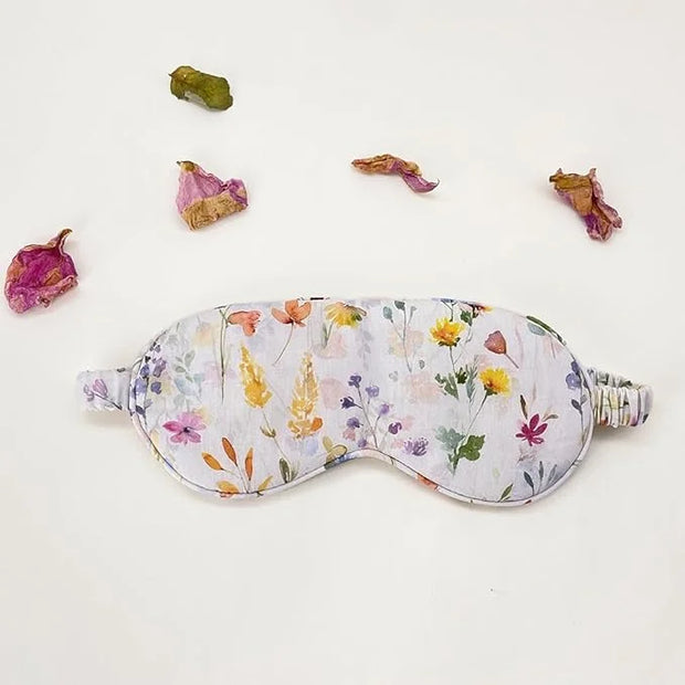 Pure Cotton Eye Mask 100% Organic Cotton Sleep Mask for Girls,Travel Breathable Sleep Mask,Adjustable Strap, Hypoallergeni...