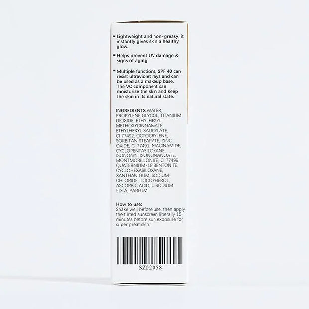 Tinted Sunscreen for Face SPF