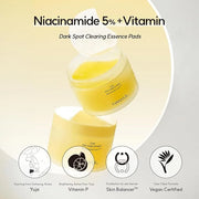HANYUL Yuja (Yuzu) Vita Tone Up Apple Zone Toner Pads | 2 in 1 Daily Skin Brightening with Vitamin C, Patch for Under Eye,...