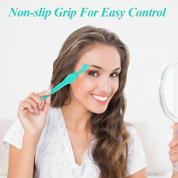 Mudder 21 Pcs Eyebrow Razor Eyebrow Shaver Facial Razor Multipurpose Face Trimmers with Precision Cover for Women Makeup C...