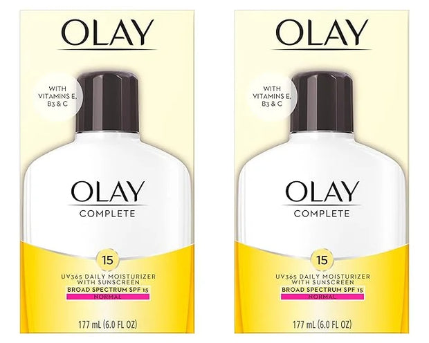 Olay Face Moisturizer Complete Lotion All Day Daily Facial Moisturizing Lotion SPF 15 for Normal Skin and Hydration, Oil-F...