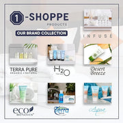 Terra Pure Desert Breeze Hotel Soaps & Toiletries Bulk Set | 1-Shoppe Amenities Kit | 1oz Shampoo & Conditioner, Body Wash...