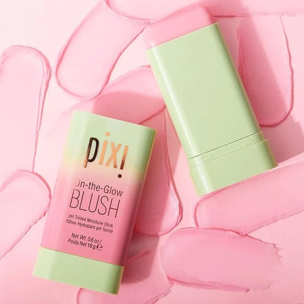 Pixi On-the-Glow Blush - CheekTone, pH Reactive Hydrating Tinted Moisture Blush Stick with Ginseng, Aloe Vera & Fruit Extr...