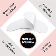 100 Pairs Under Eye Pads & Eyelash Extension Remover Gel | Lint Free Hydrogel Eye Patches for Lash Extensions & Lift | Eff...