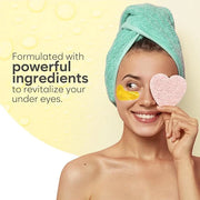 Daytime Under Eye Patches for Puffy Eyes and Dark Circles, Gel Eye Masks with Caffeine, Collagen & Vitamin C, Deeply Moist...