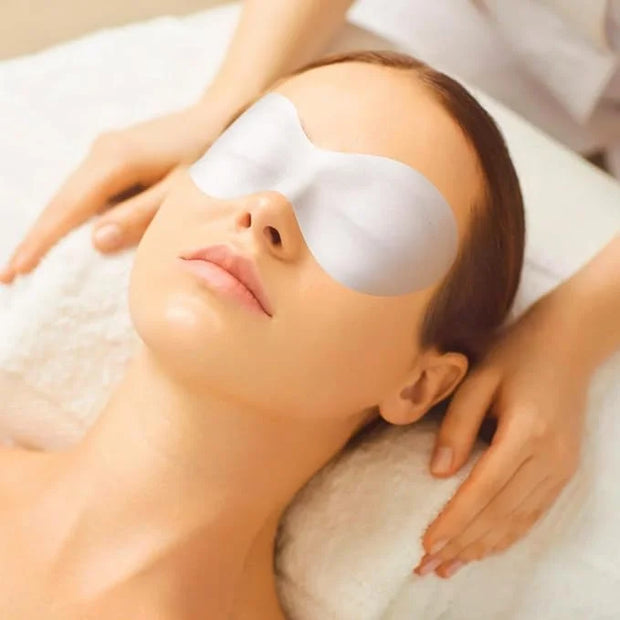 100 Sheets Disposable Non Woven Eye Mask, Cotton Eye Mask Paper, Eye Covers for Facials, Eye Masks for Skincare, Moisture ...