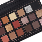 Prism Makeup Matte Eyeshadow Palette Pro 18 Colors Pigmented Shimmer Glitter Eye Shadow Palette, Long Lasting Waterproof S...