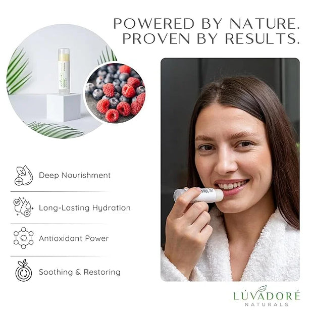 Ultra Big Lip Balm Stick VERY BERRY – Natural Waterproof Lip Moisturizer for Dry, Chapped Lips – Nourishing and Hydrating ...