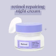 SpaLife Repairing Night Face Cream – For Fine Lines, Wrinkles, Dull Skin, Uneven Tone & Loss of Elasticity with Witch Haze...