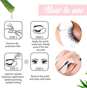 GreenLife 100 pairs 100% Naturel Eyelash Extension Under Eye Gel Pads patches kit Collagen with Aloe Vera Hydrogel Eye Pat...