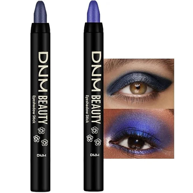 evpct 2Pcs Cream Eyeshadow Sticks Set for Eyes Waterproof, Midnight Blue Shimmer & Blue Shimmer Matte Eye shadow Stick Pen...