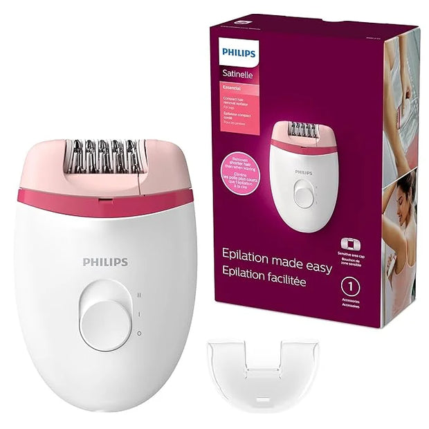 Philips Beauty Satinelle Essential Compact Hair Removal Epilator for Women, BRE235/04 (Corded Use Only) - Product Image