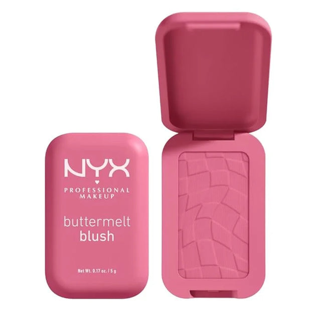 NYX PROFESSIONAL MAKEUP Buttermelt Powder Blush, Fade and Transfer-Resistant Blush, Up to 12HR Make Up Wear, Vegan Formula...