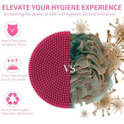 Silicone body scrubber shower bath
