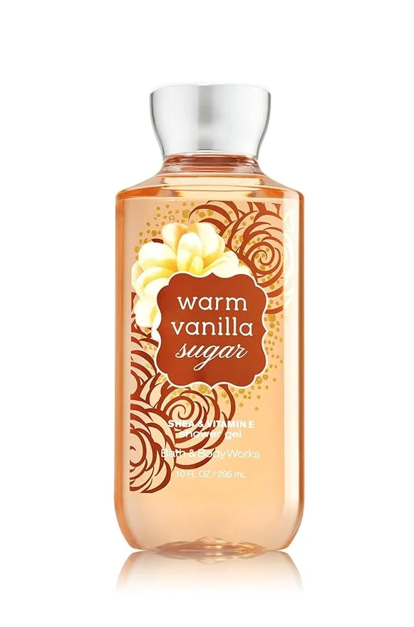 Bath and Body Works Warm Vanilla Sugar Signature Collection Shower Gel, 10 oz, new packaging - Product Image