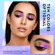 MAKI YIKA Glitter Eyeshadow Rose Pink Liquid Multichrome Eyeshadows Long Lasting, Metallic Chameleon Eye Shadow Smudgeproo...