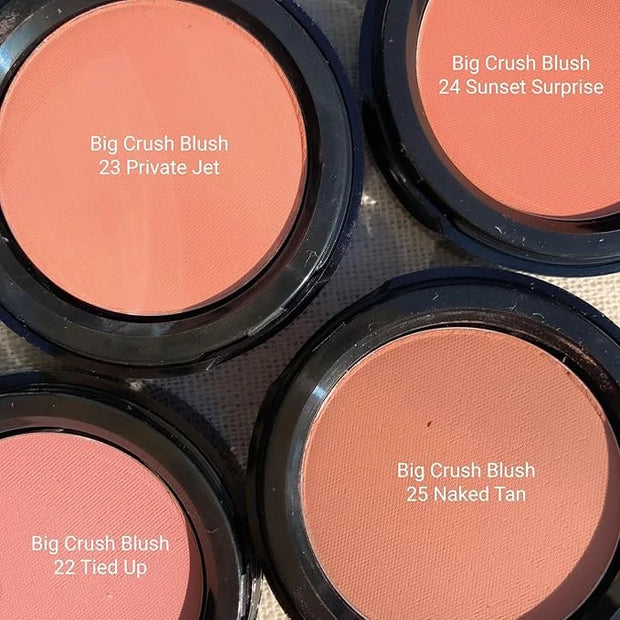 Big Crush Blush – Hypoallergenic silky powder blush for cheeks. Fine color pigmentation - buildable - long lasting face ma...
