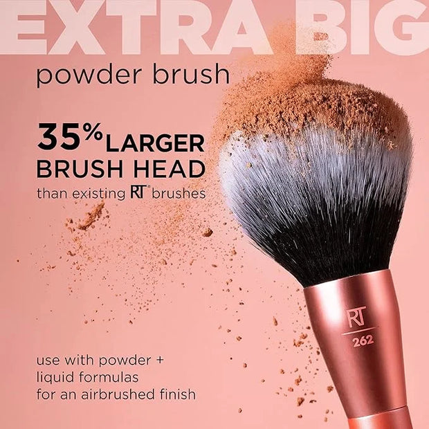 Real Techniques Extra Big Powder Brush, Large Makeup Brush For Powder, Fluffy Head For All-Over Setting, XL Oversized Brus...