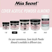 Mia Secret Acrylic Powder Cover Almond 2 oz. - Product Image