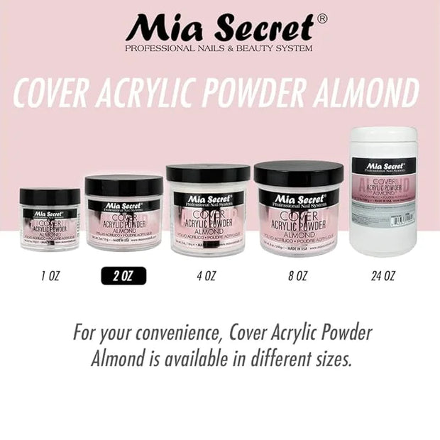 Mia Secret Acrylic Powder Cover Almond 2 oz. - Product Image