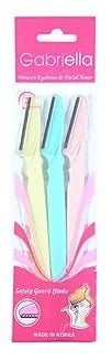 GABRIELLA Womens Eyebrows & Facial Razor (Quantity: 6 Razors) - Product Image