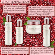The Face Shop Pomegranate & Collagen Volume Lifting Eye Cream | Ultra-Light Eye Cream for Eye Skin Lifting, Firming & Brig...
