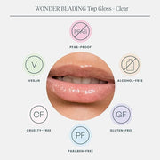 Wonderskin Top Gloss Clear Shine and Wonder Blading Lip Scrub Set - Product Image