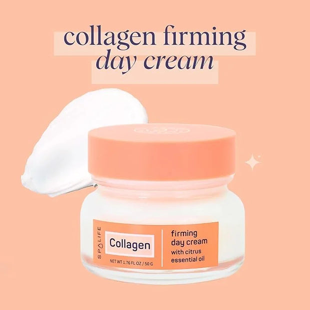 SpaLife Collagen Firming Day Cream for Dry Skin, Dehydrated Skin, Loss of Firmness, Fine Lines & Wrinkles with Collagen, W...