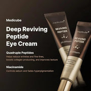 medicube Deep Reviving Peptide Eye Serum 1.01 Fl. Oz., | Eye Treatment Serum with Quadruple Peptides, Niacinamide, and Squ...
