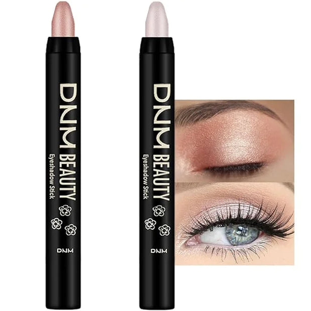 evpct 2Pcs Cream Eyeshadow Brightener Sticks Set for Eyes Waterproof, Champagne Shimmer & Pearl Shimmer Matte Metallic Eye...