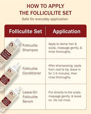 3% BHA Folliculitis Shampoo & Leave-On Hair Serum Set - Made with Salicylic Acid, Aloe Vera & Tea Tree Oil - Moisturizing ...