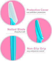 48 Pcs Eyebrow Razor for Women Face Razors Multipurpose Dermaplaning Tools, Hair Trimmer Shaper Shaver with Protective Cov...
