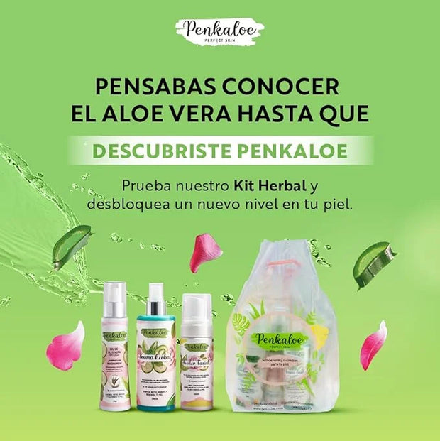 Penkaloe Aloe Skincare Kit | Cuidado Natural para la Piel, Control de Grasa y Mejora de la Apariencia | Aloe Skincare Rout...