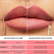 L'Oreal Paris Colour Riche Lip Liner Pencil, Creamy Lip Liner with Omega 3 and Vitamin E, 782 Toffee To Be (Warm Deep Brow...