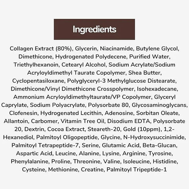 80% Collagen With Gold Peptides Eye Cream - Snail Secretion Filtrate + Matrixyl 3000 + Haloxyl For Wrinkles, Dark Circles,...