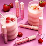 Juvia's Place Smoothie Lip Gloss Tutti Fruitty - Hydrating Cream Lipgloss with Pink & Mauve Tones - Non Sticky Plumping Gl...