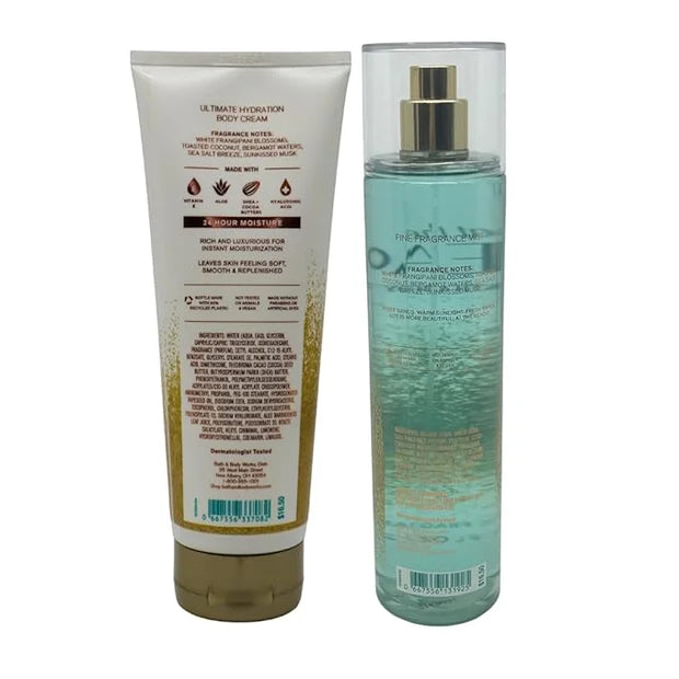 Bath & Body Works At the Beach - Gift Pack for Holiday - Mist 8oz and Body Cream 8oz - Product Image