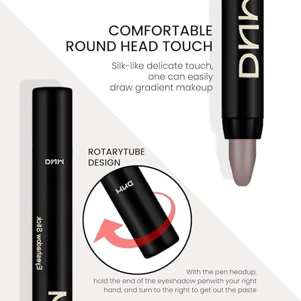 evpct 2Pcs Cream Eyeshadow Sticks Set for Eyes Waterproof, Stone Matte Eye shadow Stick Pencil Pen Bulk sombras en crema p...