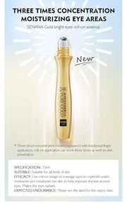 24K Gold Anti-Wrinkle Smoothing Under Eye Cream for Dark Circles, Puffiness, Eye Bag, Anti Aging Correxion Line Daily Crea...