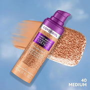 Covergirl Simply Ageless Skin Perfector Essence Foundation, 40 Medium, Tinted Skin Perfector, Skincare Makeup Hybrid, Shee...