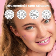 Glossmetics Sticker Slap Clear Blemish Patches. Invisible Fast Acting Zit and Blemish Patch. Cute Spot Stickers for Face, ...
