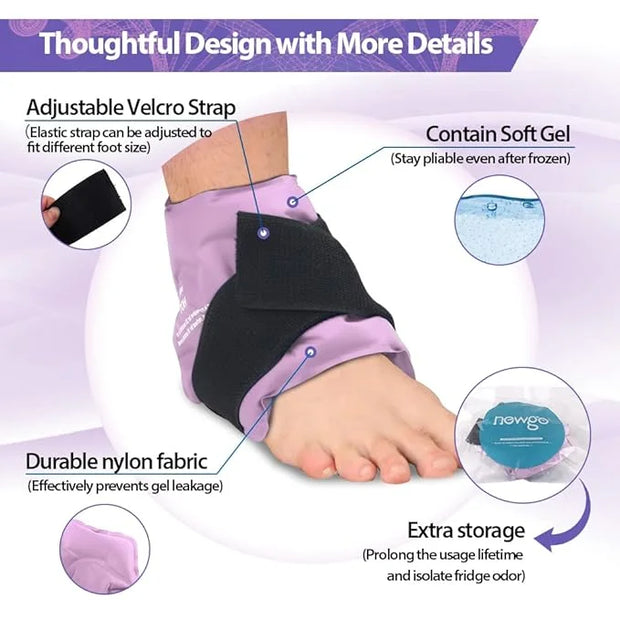 NEWGO Bundle of Cold Eye Mask and Ankle Ice Wrap - Product Image