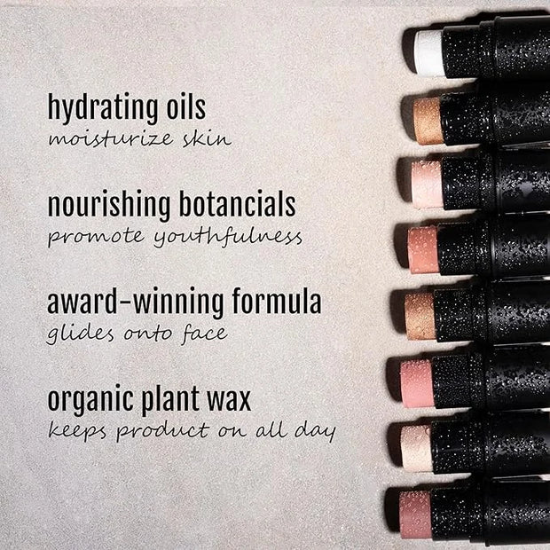 Organic Tint Tube, 100% Natural Vegan Gluten-Free Cream Highlighter Multi-Stick, Made in USA, Chardonnay - Product Image