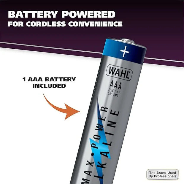 Wahl Clean & Confident Female Battery Pen Trimmer with Rinseable Blades for Eyebrows, Facial Hair, & Light Grooming- Hygie...