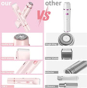 2025 New 2-in-1 Electric Shaver & Bikini Trimmer for Women - Painless Electric Razor for Face, Body & Intimate Areas, Cord...