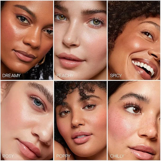 Saie Dew Liquid Blush for Cheeks - Hydrating Cream Blush Stick with a Blendable + Buildable Formula - Skincare Infused Dew...
